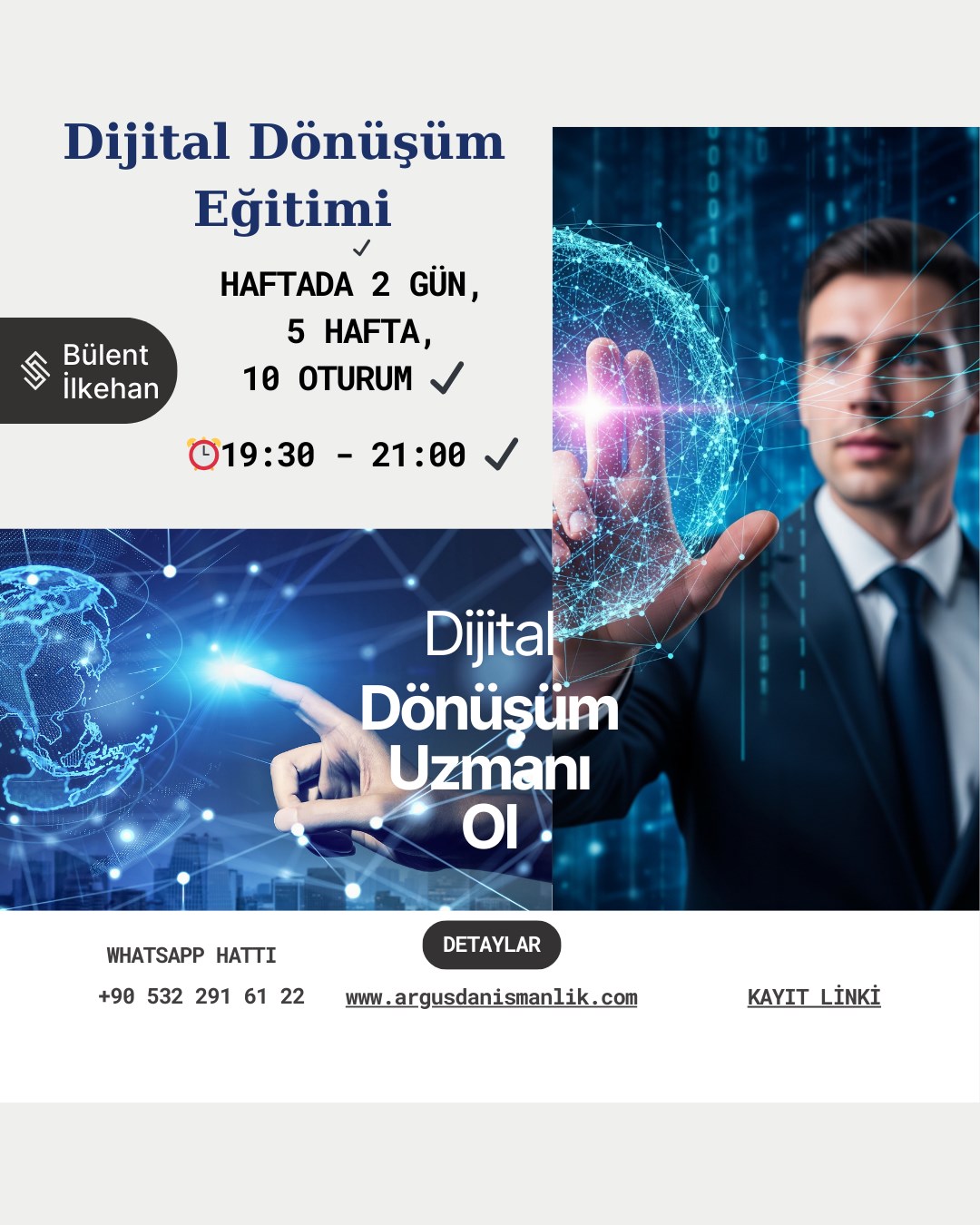 Dijital Çağın Lideri Olun: Beş Haftada Uygulamalı Dijital Dönüşüm Eğitimi